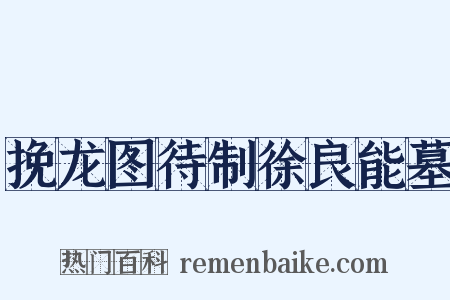 挽龙图待制徐良能墓是什么意思的图片